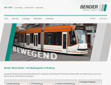 Tablet Screenshot of bender-werbung.com